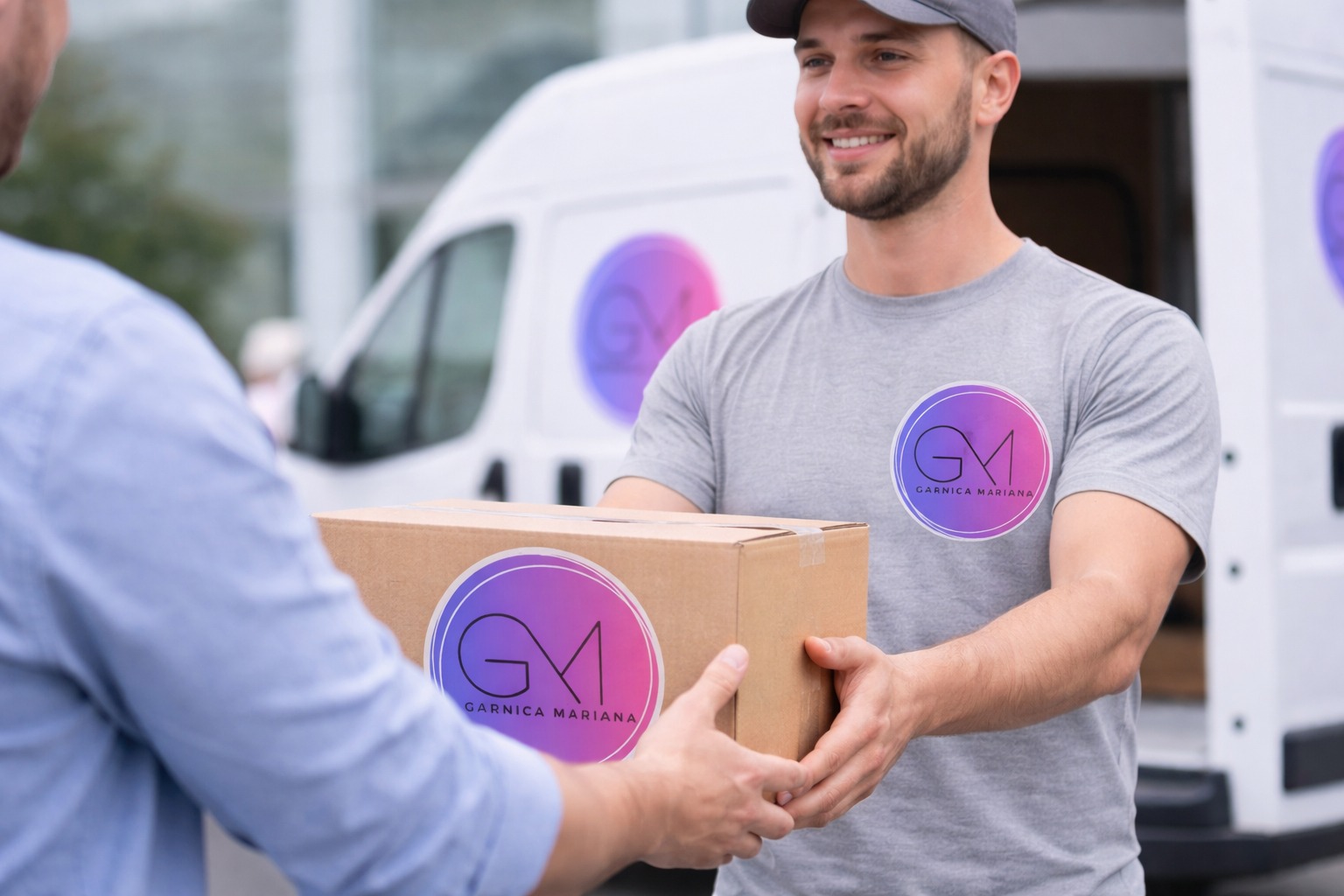 Entrega de paquete de GM Logística